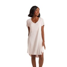 Faceplant Bamboo Claire Short Sleeve Nightgown (Blush Pink, Medium) picture