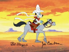 Hanna-Barbera-Huckleberry Hound Original Cel-Signed Hanna and Barbera-1988 picture