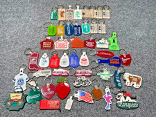 Vintage Advertising Keychain Lot 47 Business Travel Bank Auto 1980s 1990s picture