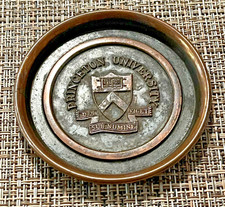 Princeton University Vintage Mid-Century L.E. Mason Copper Coaster MADE IN USA picture
