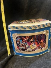 Vintage 1985 Walt Disney World theme park souvenir Mickey & Minnie tin picture