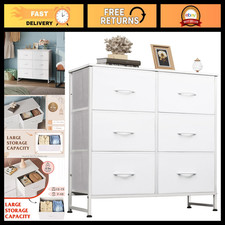 WLIVE Dresser for Bedroom with 6 Drawers, White picture