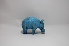 UNIQUE ANCIENT EGYPTIAN SMALL Hippopotamus Hippo Sculpture Magic Handmade picture