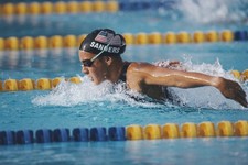 American swimmer Summer Sanders at competition for the United Stat- Old Photo picture