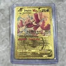Drapion Pokemon Gold FAN ART Card Embossed Collectible 119/195 picture