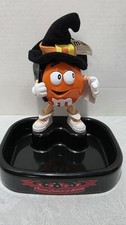 M&M Orange Character Halloween Candy Dish Animated Talking Witch 1999 Dispenser picture
