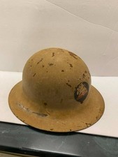 WWII US Army M1917A1 Kelly Steel Helmet Civil Defense Air Raid Warden OCD Deca picture