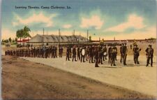 1940s CAMP CLAIBORNE Louisiana Postcard U.S. Army Camp 