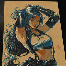 Tifa Lockhart Art Print 8.5x11 Art by Keyeske picture
