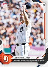 FINAL MLB START Justin Verlander 2026 Topps Now Detroit Tigers #726 - PRESALE picture
