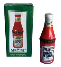 Heinz Ketchup Bottle PHB Porcelain Hinged Box by Midwest of Cannon Falls picture