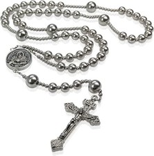 WWI Replica Rosary Beads Catholic, Stainless Steel picture