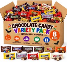 Halloween Chocolate Candy Variety Pack, 8 Lbs – Individually Wrapped Assorted Ch picture