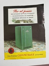 Vintage 1960s Iron Fireman Custom Mark II Advertising Sheet Ephemera picture