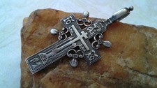 VTG / ANTIQUE SOLID STERLING SILVER LARGE 2 1/4