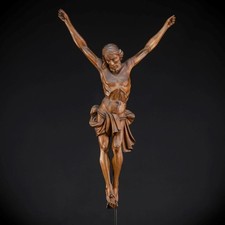 Corpus Christi Sculpture 1700s | Baroque 18th C Christ Wood Jesus Statue | 23.8