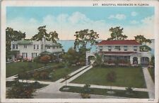 MR ALE c1920s Postcard Beautiful Residences in Florida FL UNP 5843d2 picture