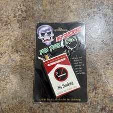 Vintage 90s No Smoking Keychain Retro Y2K Good To Your Health picture