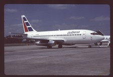 Orig 35mm airline slide Cubana 737-2P5 CU-DRF picture