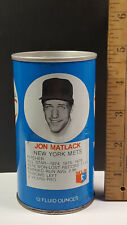 Jon Matlack New York Mets RC Cola Royal Crown Can Flat Pull Tab Top DENTED MLB picture