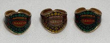 RARE Vintage Mid Century Paper Label Cigar Band Ring Garcia Tobacco Advertising picture