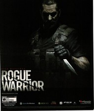2009 Rogue Warrior Video Game Vintage Print Ad picture
