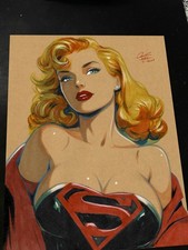 Superwoman Art Print Signed 8.5x11 | Art by Keyeske picture