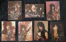 Vintage Motley Crew 1983 Shout At The Devil Photo Lot (7) Nikki Sixx Kodak Paper picture