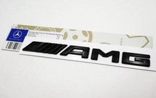 New for AMG Emblem Trunk Gloss Black 3D Rear Badge for Mercedes C E SL SLK Logo picture