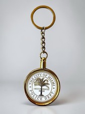 MIAMI - Florida Police Department PD Officer Challenge Coin Keychain ·NEW· picture