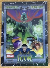2026 Topps Chrome Marvel - One World Under Doom  #OW-18 BLACK /10 EMPEROR DOOM picture