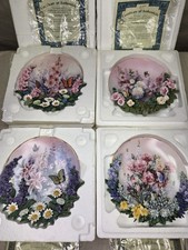 Bradford Exchange Lena Liu’s Garden Treasures 3D Plates (Set of 4) Butterfly  picture
