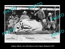 Calgary Alberta The Queen At The Stampede c1951 Old Large Historic Photo picture