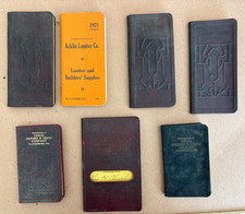 VINTAGE 1920's & 1930's Lot of (7) WAYNESBURG PA Pocket Calendar Notebooks Local picture