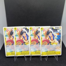 4x Monkey.D. Luffy OP10-111 - One Piece TCG English Playset Rare picture