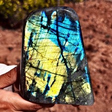 3.26LB Top natural Labrador flash moonstone quartz crystal mineral specimen picture