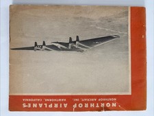 RARE 1947 Northrop XB-35 / YB-35 Flying Wing Brochure SIGNED by Jack McCartney picture