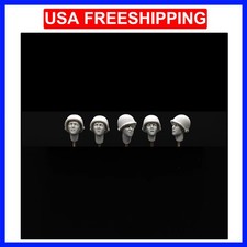 1/35 WWII US M1 Helmet Tense Faces Heads (5pcs), Resin Model figure soldier, ... picture