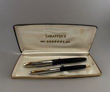 VTG NIB Sheaffer’s Snorkel 14K Tip fountain pen and mechanical pencil set USA picture