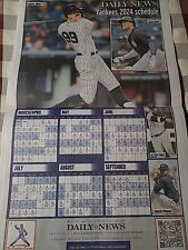 AARON JUDGE YANKEES WALL SCHEDULE POSTER SEASON PREVIEW NY DAILY NEWS 3/27 2024 picture