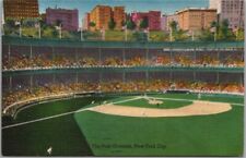 New York City POLO GROUNDS Postcard Giants Stadium / Colourpicture Linen 1940s picture