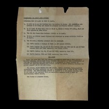 RARE WWII April 13th 1945 USS Hornet Okinawa Navy Pacific Theater Combat Report picture