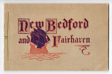 1903 Views of New Bedford & Fairhaven MA Souvenir Photo Book Hutchinson RARE picture