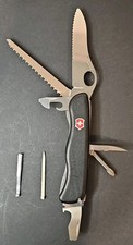 Victorinox Swiss Army Knife One Hand Trekker Black Multi Tool Pocket Knife picture