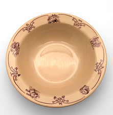 Vintage 1966 Shenango Western Ranch Cowboy Round Up Rimmed Soup Bowl RimRol E-24 picture