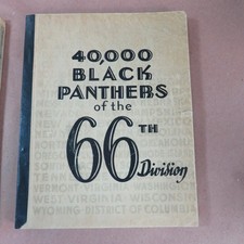 40,000 Black Panthers of the 66th Division 1945 WWII Infantry Unit History Book picture