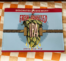 Deschutes Brewery Fresh Squeezed IPA India Pale Ale Metal Sign Breweriana 24x18 picture