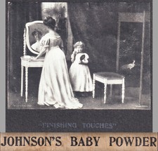 RARE c 1900 Johnsons Baby Powder Toilet