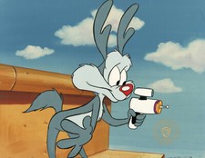 WB-Tiny Toons Adventures-Calamity Coyote with Ray Gun Original Prod Cel picture