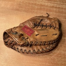 Vintage Leather Rawlings The Trapper Fastback Model Baseball Glove Mitt picture